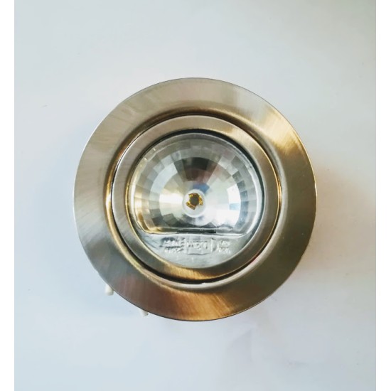 Recessed round furniture spot luminaires Nickel matt  G4 - aca
