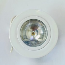 Σπότ χωνευτό στρογγυλό επίπλου G4 Λευκό - aca