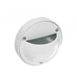 Απλίκα διαδρόμου κατευθυνόμενης δέσμης G4 12V Λευκό Αλουμίνιο + Γυαλί BERE - aca