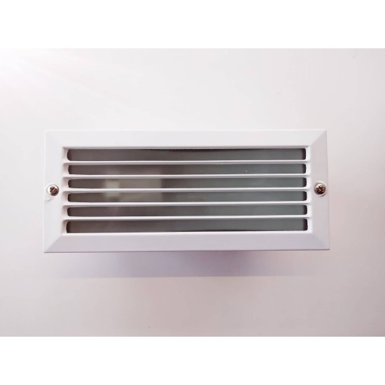 Χωνευτή απλίκα διαδρόμου ασημί IP54  - Ε27 230V 40W- IP54 - AC.045GL64G