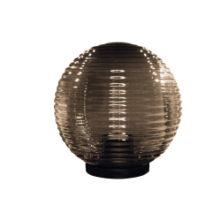 Φωτιστικό μπάλα πρισματική Φιμέ με γρίφα για ιστό Φ60mm 1XE27 Ακρυλικό Φ:250mm - aca  