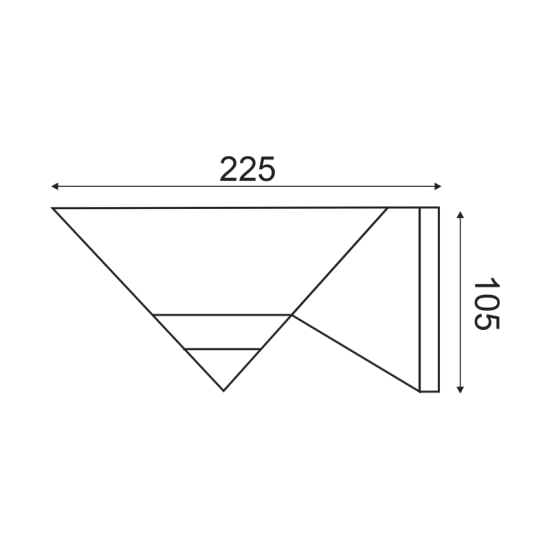 Βάση απλίκας πολυκαρμπονική UFO Ε27 Για ακρυλική μπάλα Φ150mm - 200mm - aca  