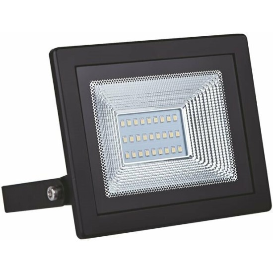 Προβολέας Led μάυρος / 230V - 20W /4000K - X2040 - ACA