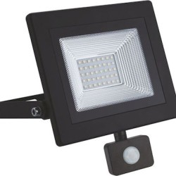 Led flood luminaire with motion sensor - Black - 230V - 50W - 4000K - X5040S - ACA