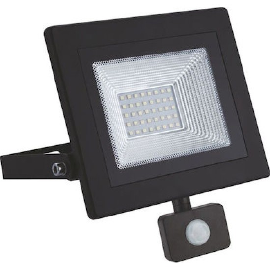 Led flood luminaire with motion sensor - Black - 230V - 50W - 4000K - X5040S - ACA