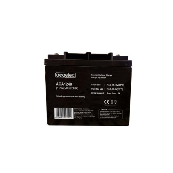 Μπαταρία μολύβδου οξέως AGM - 12V 40Ah / 20hr 11.72Kg - ACA1240 - acaelec