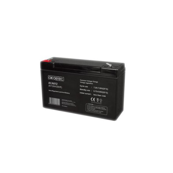 Μπαταρία μολύβδου οξέως AGM - 6V 12Ah / 20hr 1.5Kg - ACA612 - acaelec