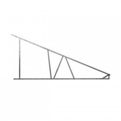 Installation triangle of double PV panel on flat rooftop - ACATRIANGLESDBL - acaelec