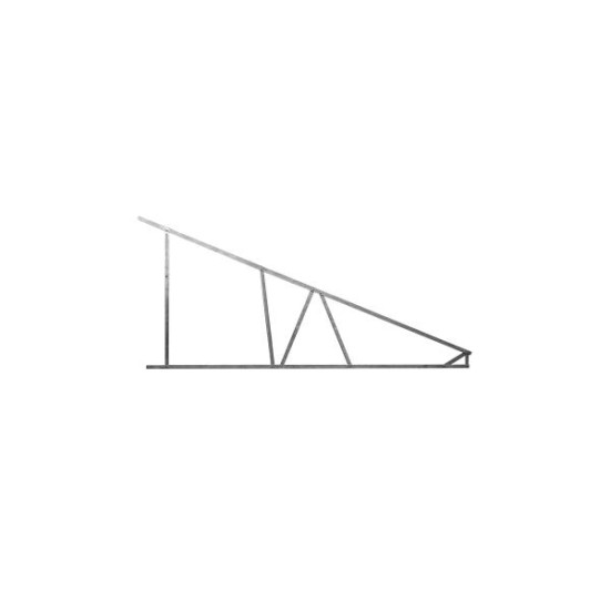 Installation triangle of double PV panel on flat rooftop - ACATRIANGLESDBL - acaelec
