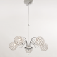 Φωτιστικό κρεμαστό 5 x G9 28W Κρύσταλλο + Μέταλλο PVC διάφανο καλώδιο / Χρώμιο + Διάφανο 500XH120CM SKYLAR - acadecor 