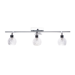 Φωτιστικό σπότ επίτοιχο / Οροφής LED 3XG9 max 28W Μέταλλο + Γυαλί /  Χρώμιο + Διάφανο κρυσταλιζέ D8H60CM OSTRAVA - acadecor 