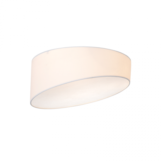 Ceilling light 3 x E27 60W Fabric + Acrylic + Metal / White + Sandblast Φ40ΧΗ18CM PABLO - acadecor 