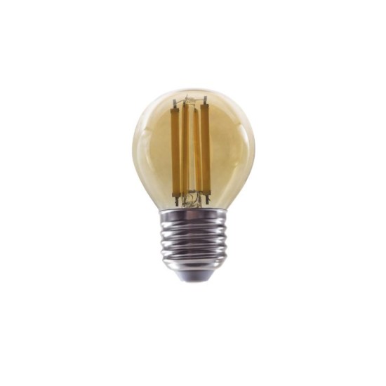 Λάμπα Led Step Dimmable Κεχριμπάρι νήματος E27 - Σφαιρική 4W 2700K - ALIN4WWAMSD - Diolamp