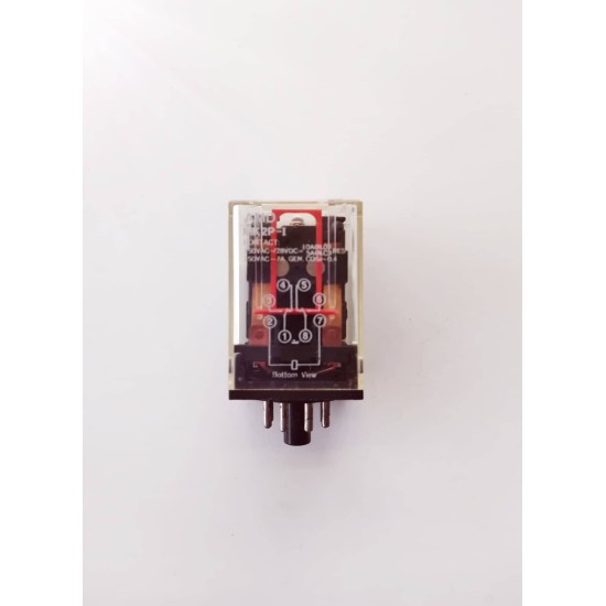 Ρελέ τύπου λυχνίας κυκλικής διάταξης επαφών 8 ποδών 24V AC - AMD