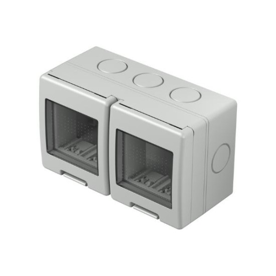Επιφανειακό κουτί CUBO IP55 2X2M PW - TEM MODUL
