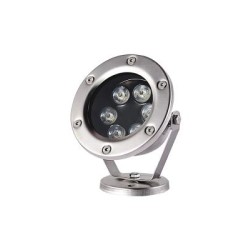 Φωτιστικό Συντριβανιού LED 6W 12V AC/DC IP68 Νίκελ - Θερμό 3000Κ - AQUET630 - aca