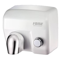 Στεγνωτήρας χεριών με μπουτόν λευκό αντιβανδαλιστικό - 2400W ARIEL BP - Vama