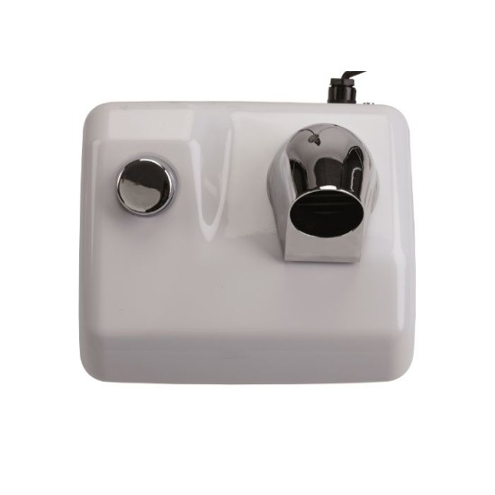 Στεγνωτήρας μαλλιών λευκό μεταλλικό για γυμναστήρια κ αποδυτήρια - 2400W - Ariel Hair - Vama