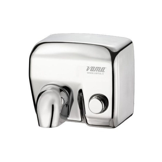 Στεγνωτήρας χεριών με μπουτόν λευκό αντιβανδαλιστικό - 2400W ARIEL BP - Vama