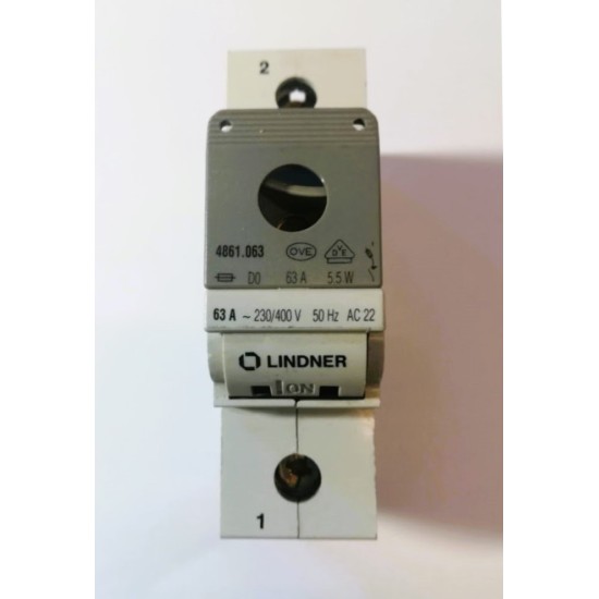 Ασφαλειοδιακόπτης Neozed D0 - 1Pol 63A - Lindner