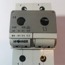 Ασφαλειοδιακόπτης Neozed D0 - 2P 63A - Wohner