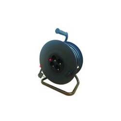 Προέκταση Καρούλι Τετράγωνο Πλαστικό Ανοικτό 4Πρίζες 3x2.5mm² 25μ - acaelec