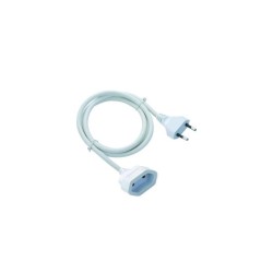 Cable extension 2x1mm² 2m white - BEC202X12- aca elec