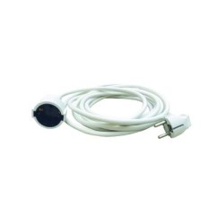 Cable extension 3x1.5mm² 2m white - BEC203X152- aca elec