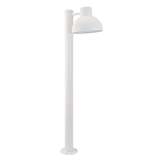 Garden post luminaire 1xE27 max 10w LED  Steel+PC White Φ200mmx1000mm BERO - aca