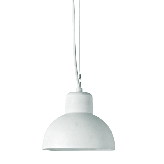 Garden pendant luminaire 1xE27 max 10w LED  Steel+PC White Φ200mmx1240mm BERO - aca