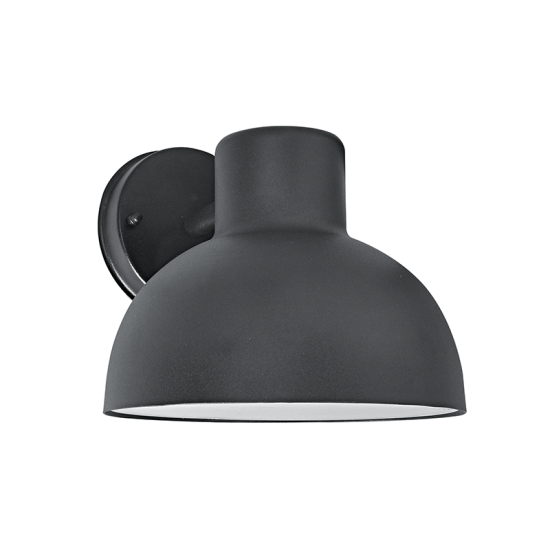 Garden wall luminaire 1xE27 max 10w LED  Steel+PC White Φ200mmx185mm BERO - aca