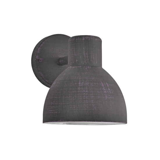 Mini Garden wall luminaire 1xE27 max 10w LED  Steel+PC White Φ150mmx180mm BERO - aca