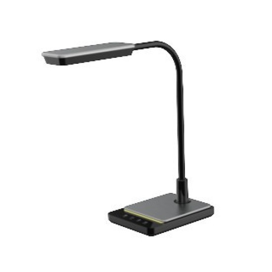 Φωτιστικό γραφείου LED ACA BL1027BK ΜΑΥΡΟ 7W CCT 3000K/4000K/6000K 450LM aca