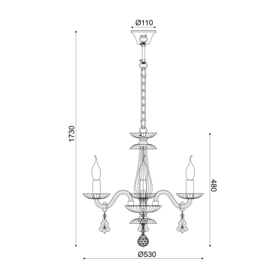 Φωτιστικό κρεμαστό 3 x E14 40W Μέταλλο + Κρύσταλλο + Βελούδινο ύφασμα + PVC Διάφανο καλώδιο/ Χρώμιο + Διάφανο + Μάυρο Φ49ΧΗ173CM LOMPELIA - acadecor