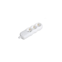 Multiple 3 sockets without cable white - Bubble - BMS203  - aca elec