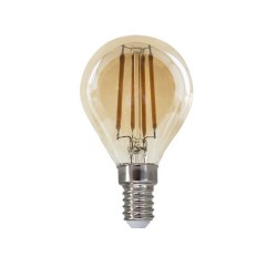 Λάμπα Led Dimmable Κεχριμπάρι νήματος E14 - Σφαιρική 5W 2700K - BOVA5WWDIMAM - Diolamp