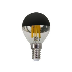 Λάμπα Led Dimmable Μισό Μάυρο Nήματος E14 - Σφαιρική 5W 2700K - BOVA5WWDIMB - Diolamp