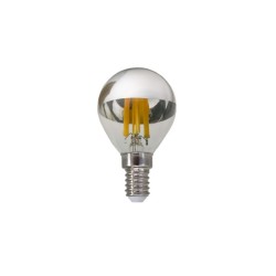 Λάμπα Led Dimmable Μισό Ασημί Nήματος E14 - Σφαιρική 5W 2700K - BOVA5WWDIMS - Diolamp