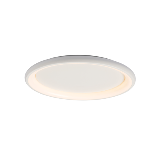Ceiling light LED 48W 3000k 4610lm Metal + Aluminium + PMMA  / Mat white + Opal D61XH8,5CM  DIANA - acadecor