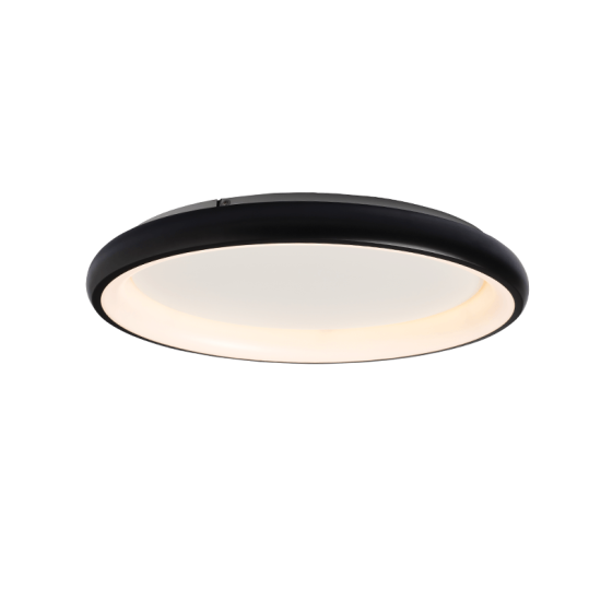 Ceiling light LED 100W 3000k 7010lm Metal + Aluminium + PMMA  / Mat white + Opal D81XH8,5CM DIANA - acadecor
