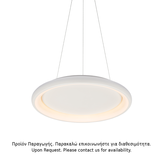 Φωτιστικό κρεμαστό LED 34W 3000k 2330lm Dimmable Μέταλλο + Αλουμίνιο + PMMA / Λευκό μάτ + Γαλακτερό D41XH120CM DIANA - acadecor