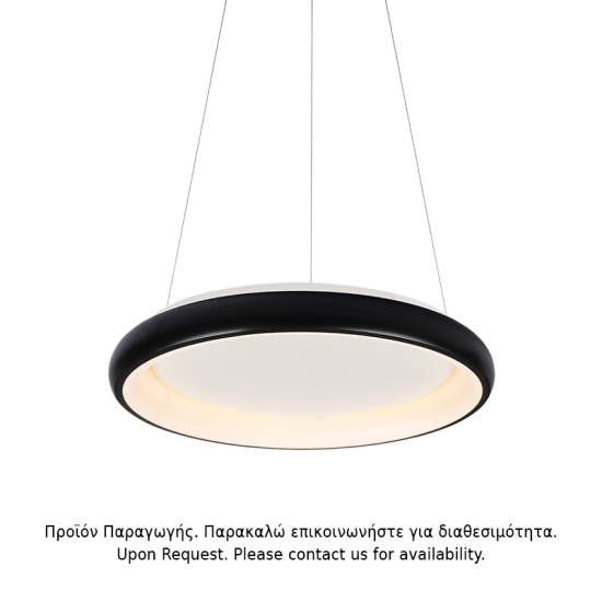 Φωτιστικό κρεμαστό LED 48W 3000k 4610lm Μέταλλο + Αλουμίνιο + PMMA / Λευκό μάτ + Γαλακτερό D61 X H120CM DIANA - acadecor