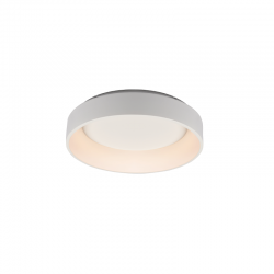 Ceiling light LED 34W 3000k 1700lm Dimmable Metal + Aluminium + PMMA  / Mat white + Opal D45XH14CM APOLLO - acadecor