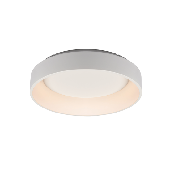 Φωτιστικό οροφής LED 48W 3000k 2630lm Μέταλλο + Αλουμίνιο + PMMA / Λευκό μάτ + Γαλακτερό  D60XH14CM APOLLO - acadecor