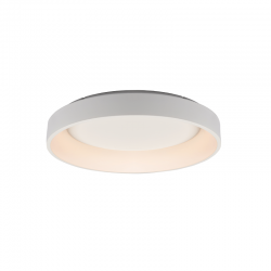 Ceiling light LED 80W 3000k 4100lm Dimmable Metal + Aluminium + PMMA  / Mat white + Opal D78XH14CM APOLLO - acadecor