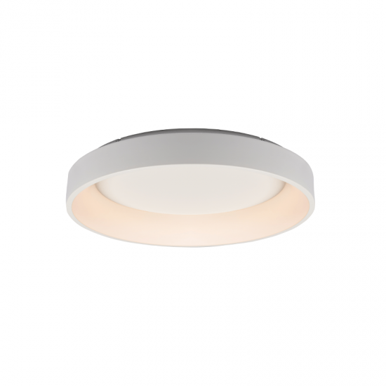 Ceiling light LED 80W 3000k 4100lm Dimmable Metal + Aluminium + PMMA  / Mat white + Opal D78XH14CM APOLLO - acadecor