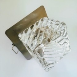 Σπότ χωνευτό στρογγυλό - Ατσάλι+Γυαλί G4 - Νίκελ μάτ - aca