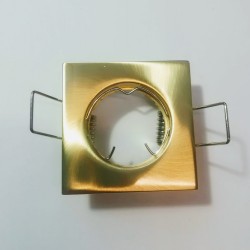 Σπότ χωνευτό τετράγωνο MR11 - Χρυσό μάτ - aca