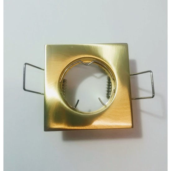 Recessed square spot luminaires - Matt gold MR11 - aca