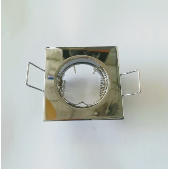 Σπότ χωνευτό τετράγωνο MR11 - Νίκελ - aca